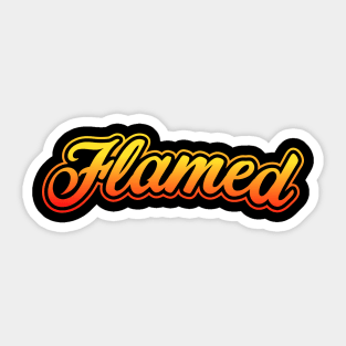 Flamed Sticker